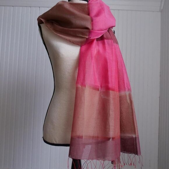 Gorgeous Anichini by Diviya giant color block scarf - Picture 1 of 6